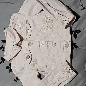 Pink embroidered jacket